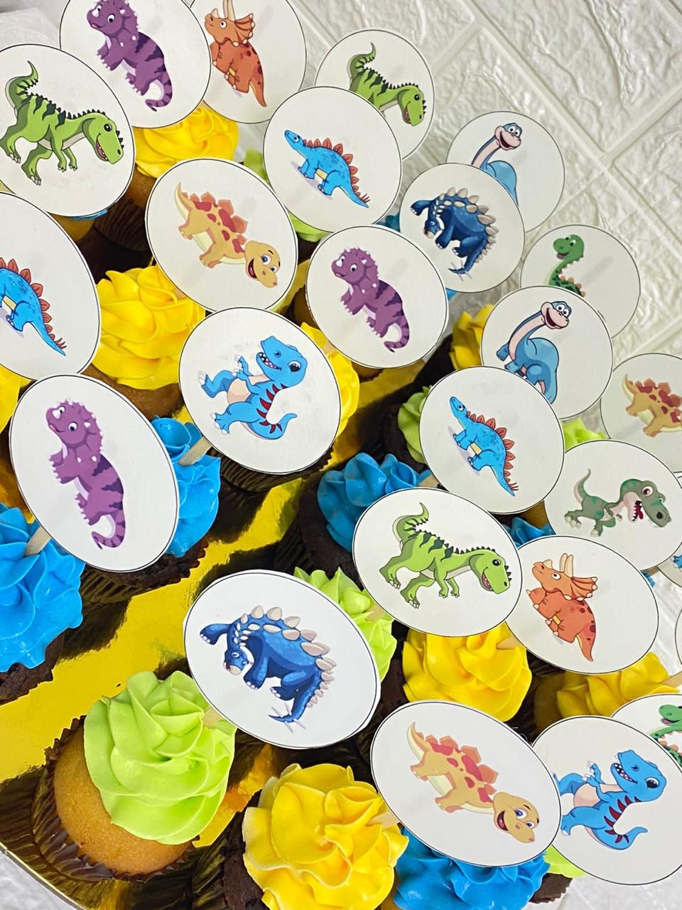 Dinosaur Buttercream Cupcakes - 12